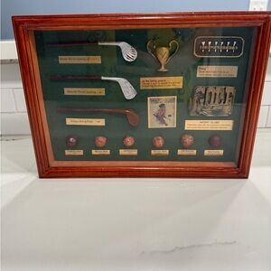 Treasured Memories Golf Shadow Box 9 X 12 1/2